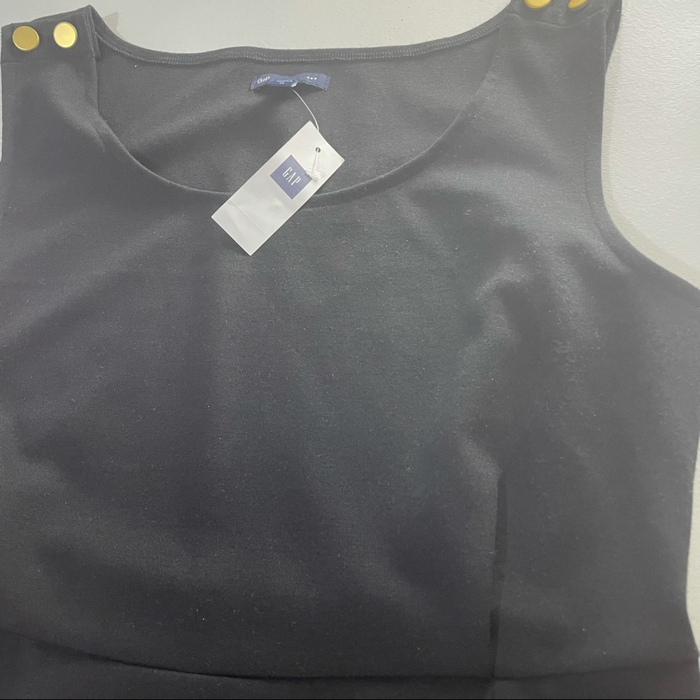 BNWT Gap Ponte Knit Sleeveless Classic Black Sheath Dress 12 - Picture 11 of 14